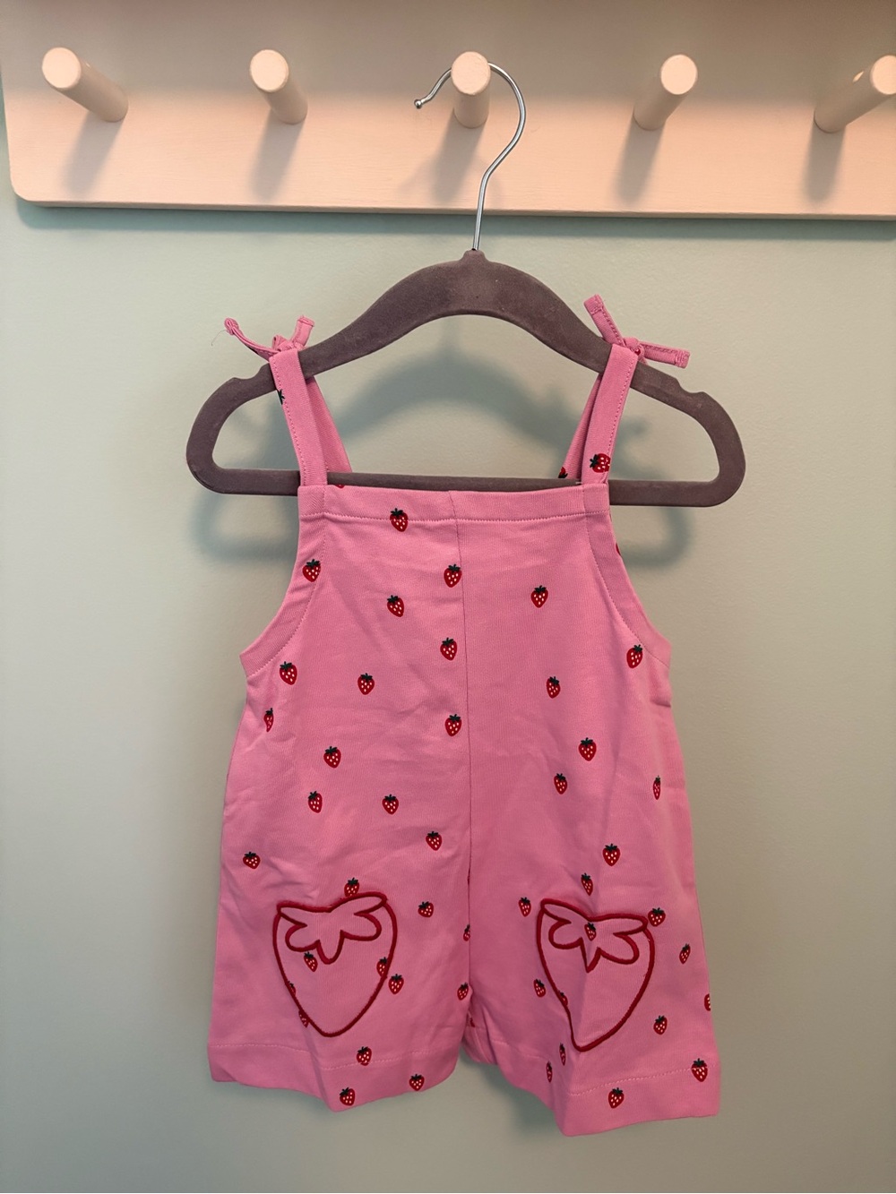 ZARA STRAWBERRY PRINT SHORT JUMPSUIT